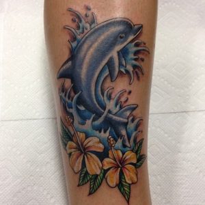 Jumping Dolphin Tattoo