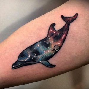 Tattoo uploaded by Stacie Mayer  Dolphin tattoo by Tatu Chino realism  colorrealism dolphin TatuChino  Tattoodo