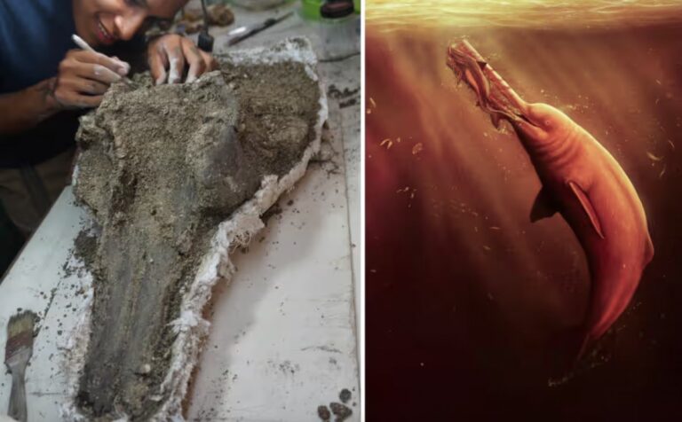 Extinct Freshwater Dolphin Skull found in Peru